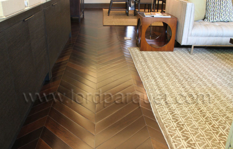 45-degree Chevron Engineered Flooring