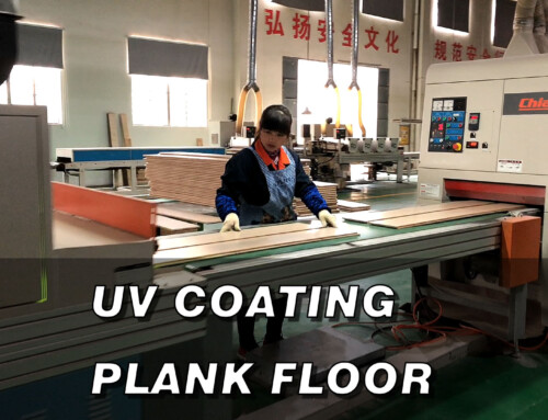 Engineered flooring UV Lacquer Coating process
